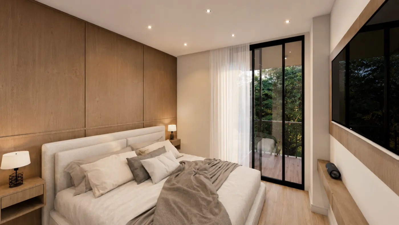 Dormitorio de una unidad